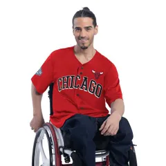 カール バンクス メンズ トップス シャツ ジャージー Mens GIII Sports by Carl Banks Red Chicago Bulls Adaptive Star Player Fa
