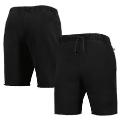 ミッチェルネス メンズ ボトムス ハーフパンツ・ショーツ パイル ショートパンツ フリース Mens Mitchell Ness Black Chicago Bulls French Terry Toのサムネイル