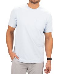 블랙 로버 맨즈 탑스 T셔츠 Black Clover Slub Tee SS Ice Blue 블루