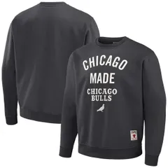 ステイプル メンズ アウター パーカー・スウェット プラスサイズ シャツ Mens NBA x Staple Anthracite Chicago Bulls Plush Pullover Sweatのサムネイル