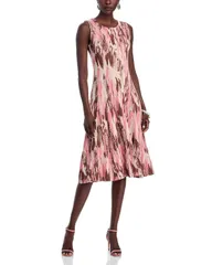 ミソック レディース トップス ワンピース Misook Fit and Flare Dress HoneyCharmeuseのサムネイル