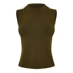 バブアー レディース アウター ニット・セーター ベスト セーター Barbour International Laia Sweater Vest Empire Green グリーンのサムネイル