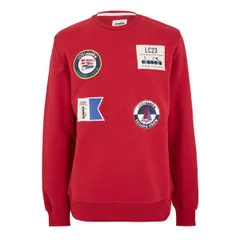 ディアドラ メンズ アウター パーカー・スウェット シャツ Diadora Sailing Patch Sweatshirt Lc23 Ro Mens Red レッドのサムネイル