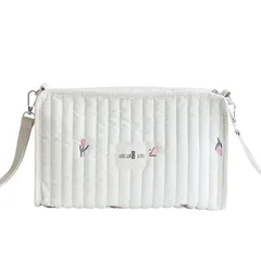 [Coyoohouse] 在庫一掃 おむつポーチ おむつバッグ 入院 赤ちゃん用収納バッグ baby bag 大容量 ショルダー 出産祝い おむつケース オムツケース かわいい ベビーカー 花柄 066 (花) 1のサムネイル