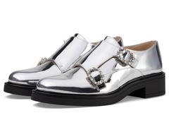 スチュアート ワイツマン レディース シューズ オックスフォード モンクストラップ モンク Stuart Weitzman Leighton Monk Strap Silver シルバー