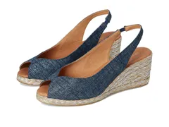 アンドレア アース レディース シューズ サンダル Andre Assous Audrey Navy Silver ネイビーのサムネイル