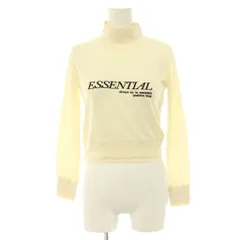 ダブルスタンダードクロージング ダブスタ DOUBLE STANDARD CLOTHING エッセンシャル ESSENTIAL リブハイネックショートトップス ニット カットソー 長袖 36 オフホワイト /HK ■OSのサムネイル