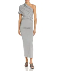 ステラマッカートニー レディース トップス ワンピース Stella McCartney One Shoulder Twistedress Grey グレーのサムネイル