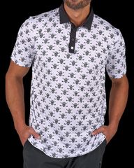 블랙 로버 맨즈 탑스 셔츠 Black Clover Spooky Polo White 화이트