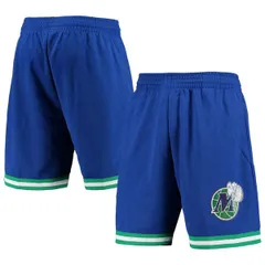 ミッチェルネス メンズ ボトムス ハーフパンツ・ショーツ ショートパンツ Mens Mitchell Ness Blue Dallas Mavericks 1998 Hardwood Classicsのサムネイル