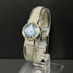 ジャンク】70年代 SEIKO セイコー 手巻き レディース 腕時計 青文字盤
