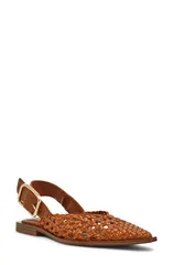 スティーブ マデン レディース シューズ パンプス Steve Madden Shay Pointed Toe Slingback Flat Cognacのサムネイル