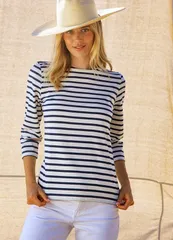 セイントジェームス レディース トップス シャツ Saint James GALATHEE II Sleeve Breton Striped Top EcruNavy エクリュのサムネイル