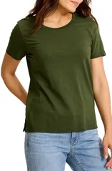 トッミーバハマ レディース トップス Tシャツ コットン Tommy Bahama Indigo Palms Cotton TShirt Palm Verde インディゴのサムネイル
