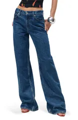 リフォーメーション レディース ボトムス デニムパンツ ワイドレッグ ジーンズ Reformation Cary Slouchy Wide Leg Jeans Cleary