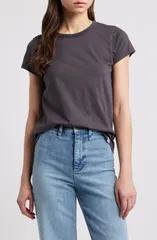 ラグアンドボーン レディース トップス Tシャツ コットン rag bone The Slub Organic Pima Cotton TShirt Greystoneのサムネイル