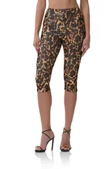 エーエフアールエム レディース ボトムス レギンス プリント AFRM Gianna Leopard Print Crop Leggings Winter Animal アニマル