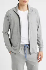 ボス メンズ アウター パーカー・スウェット コットン ジャケット BOSS Mix Match Stretch Cotton Zip Jacket Medium Grey グレーのサムネイル