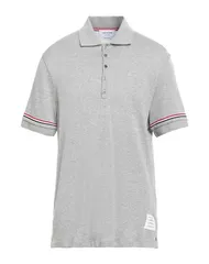 トムブラウン メンズ トップス ポロシャツ THOM BROWNE ポロシャツ Light Gray グレーのサムネイル