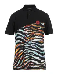 ジャストカバリ メンズ トップス ポロシャツ JUST CAVALLI ポロシャツ Black ブラックのサムネイル
