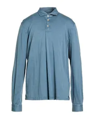 フェデーリ メンズ トップス ポロシャツ FEDELI ポロシャツ Blue Gray グレーのサムネイル