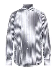カナーリ メンズ トップス シャツ CANALI ストライプ柄シャツ Charcoal チャコールのサムネイル