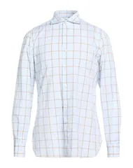 イザイア メンズ トップス シャツ ISAIA チェック柄シャツ White ホワイトのサムネイル
