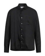 ラルディーニ メンズ トップス シャツ LARDINI 無地シャツ Black ブラックのサムネイル