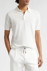 イレブンティ メンズ トップス ポロシャツ コットン Eleventy Cotton Polo White ホワイトのサムネイル