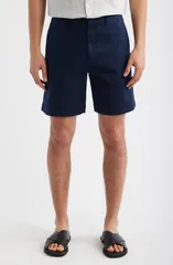セオリー メンズ ボトムス ハーフパンツ・ショーツ ショートパンツ コットン Theory Standard Chino in Moonsoft Cotton Blend Shorts Balticのサムネイル