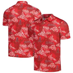 レインスプーナー メンズ トップス ポロシャツ Mens Reyn Spoonered Los Angeles Angels Performance Polo Red レッドのサムネイル