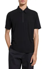 セオリー メンズ アウター パーカー・スウェット ハーフジップ ポロシャツ Theoryder Quarter Zipolo Black 001 ブラックのサムネイル