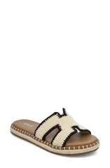 ミア レディース シューズ サンダル MIA Sabine Slide Sandal Black OffWhite オフホワイトのサムネイル