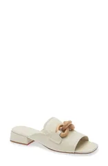 ペドロガルシア レディース シューズ サンダル Pedro Garcia Enna Slide Sandal Ivory Petitgrain Oak アイボリー