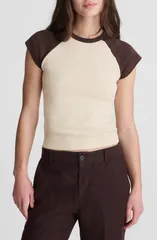 メイドウェル レディース トップス Tシャツ クルーネック Madewell 90s Crewneck Raglan TShirt Colorblockのサムネイル