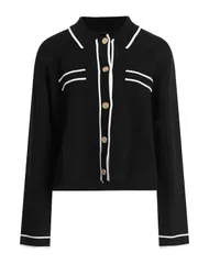 カール ラガーフェルド レディース アウター カーディガン KARLAGERFELD Black ブラックのサムネイル