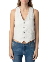 ザディグ エ ヴォルテール レディース アウター ベスト レザー Zadig Voltairemilie Cuir Froisse Leather Vest Judoのサムネイル
