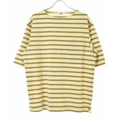 【UNIQLO×LEMAIRE】437319 ボーダーボートネックT半袖カットソー