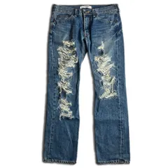 【2003AW】JUNYA WATANABE COMME des GARCONS バックリボン クラッシュデニムパンツ ジュンヤワタナベコムデギャルソン 2000000025353のサムネイル