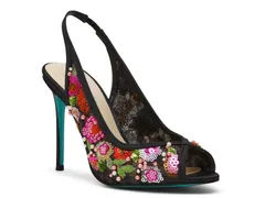 ベッツィジョンソン レディース シューズ サンダル Betsey JohnsonGerri Sandal Black Floral Print ブラックのサムネイル
