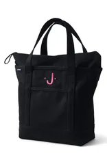 ランズエンド レディース バッグ Lands End Zip Top Canvas Tote Bag BlackBlack ブラックのサムネイル