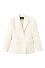 マンゴ レディース アウター ジャケット・ブルゾン ブレザー MANGO Fittedouble Breasted Blazer Ecru エクリュのサムネイル
