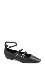 ビーシービージーマックスアズリア レディース シューズ パンプス アンクル BCBGMAXAZRIA Taji Ankle Strap Mary Jane Flat Black ブラックのサムネイル