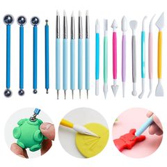 Brand New EsiFare Crafting Tools 17-Piece Set for Clay and Pottery - Clay Sculpting Tools, Clay Rods, Tools, Spatulas, Silicone Brushes, Clay Crafting, DIY Sculpting, Clay Tools, Pottery Tool Set for Beginners/Students/Ceramic Artists, Nail Art, Multifunctional