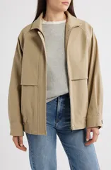 マンゴ レディース アウター ジャケット・ブルゾン コットン MANGOversize Cotton Blend Jacket Light Pastel Grey グレーのサムネイル