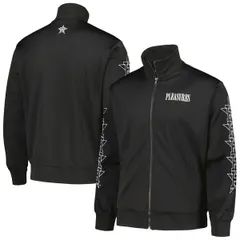 プレジャーズ メンズ アウター ジャケット・ブルゾン Mens PLEASURES Black Houston Astros Pitcher FullZip Track Jacket Black ブラのサムネイル