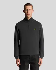 ライルアンドスコット メンズ アウター パーカー・スウェット ハーフジップ Lyle Scott Loopback Quarter Zip Sweat Gunmetal ガンメタルのサムネイル