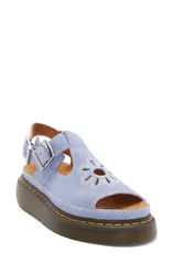 ドクターマーチン レディース シューズ パンプス サンダル Dr Martens Dunnet Flower Slingback Sandal Cornflower Blue ブルーのサムネイル