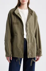マンゴ レディース アウター ジャケット・ブルゾン コットン MANGO Aventura Cotton Jacket Khaki Green グリーンのサムネイル