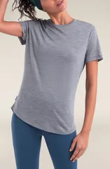 アイスブレーカー レディース トップス Tシャツ Icebreaker Lyocell Merino Blend 125 CoolLite Sphere TShirt Metro Heather ヘザのサムネイル